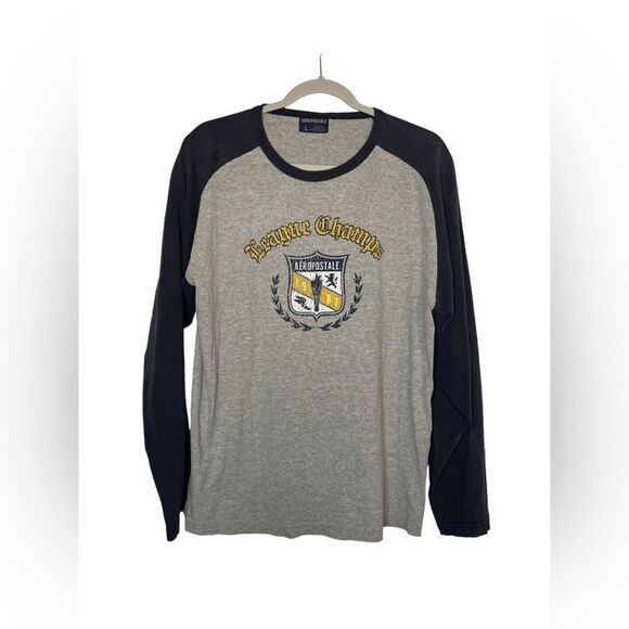 VINTAGE Aeropostale Baseball Style Tee Tshirt Oversized Classic 90’s Vibe - Picture 1 of 6